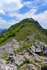 Wall Mural - Larrano col and Mount Anboto (1331 m) in the Urkiola Natural Park. Basque Country. Spain