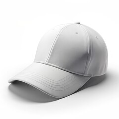 Canvas Print - white cap mockup on white background