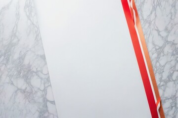 Wall Mural - red and white ribbon