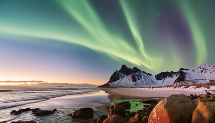 Wall Mural - aurora australis southern lights