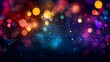 © Vivid Canvas - A vibrant abstract background with multicolored bokeh lights that creates a festive and magical atmosphere.