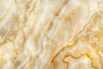 Wall Mural - A detailed shot of a polished marble surface with swirling patterns and textures