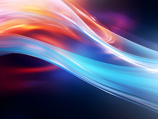 Wall Mural - Abstract futuristic smooth wave  background 