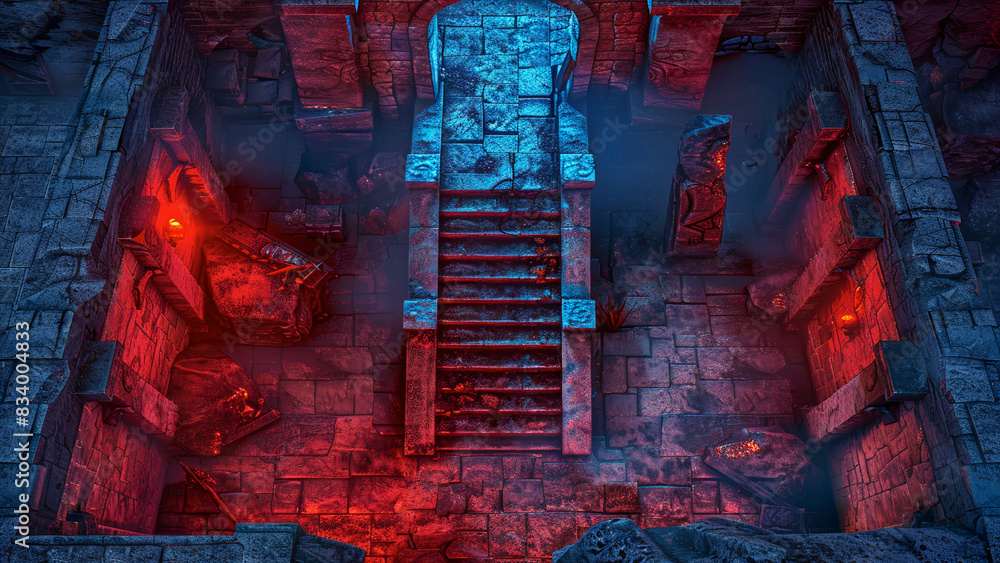 Underground Crypt Build Crypt Battlemap DnD,RPG Map for Dungeons and Dragons,game background ...