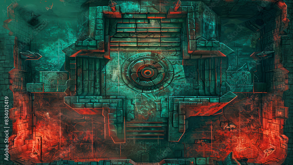 Underground Crypt Build Crypt Battlemap DnD,RPG Map for Dungeons and Dragons,game background ...