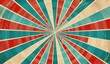 © Sabina Gahramanova - Retro circus background with striped pattern, vintage circus poster template design.Retro background with swirl and sunburst in red blue beige colors.Colorful rays background.Background for banner