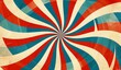 © Sabina Gahramanova - Retro circus background with striped pattern, vintage circus poster template design.Retro background with swirl and sunburst in red blue beige colors.Colorful rays background.Background for banner