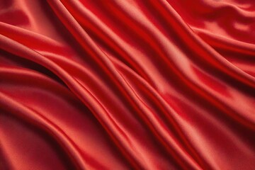 Poster - red satin background