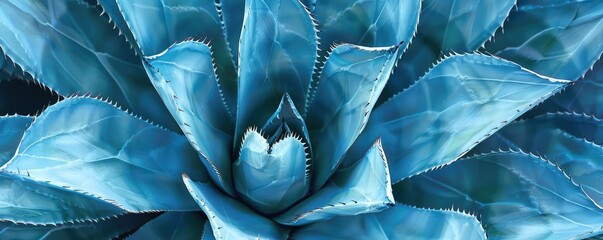 aloe vera leaves fanning outwards with a natural background