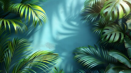 Wall Mural - Palm Sunday Illustration with Copy Space Generative AI