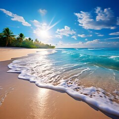 beach with trees