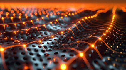 Wall Mural - a visualization of a superconducting graphene material