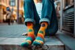 © mattegg - Mockup of Man Wearing Png Socks