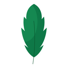 Canvas Print - Colored icon of a leaf Vector