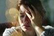 © vefimov - A woman is shown holding her head in her hands, looking concerned or distressed