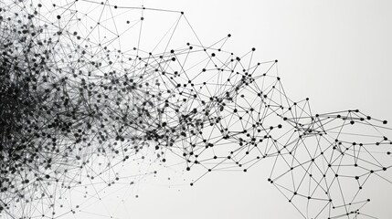 Wall Mural - dot,line,connect