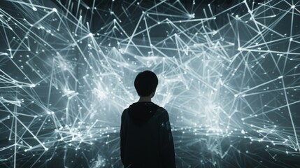Wall Mural - dot,line,connect