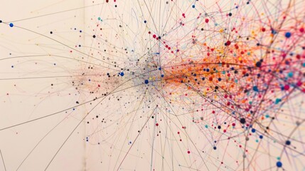 Wall Mural - dot,line,connect