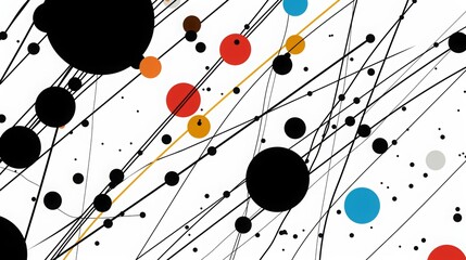 Wall Mural - dot,line,connect