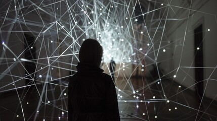 Wall Mural - dot,line,connect