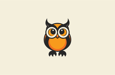 Wall Mural - Owl logo icon design template vector illustration