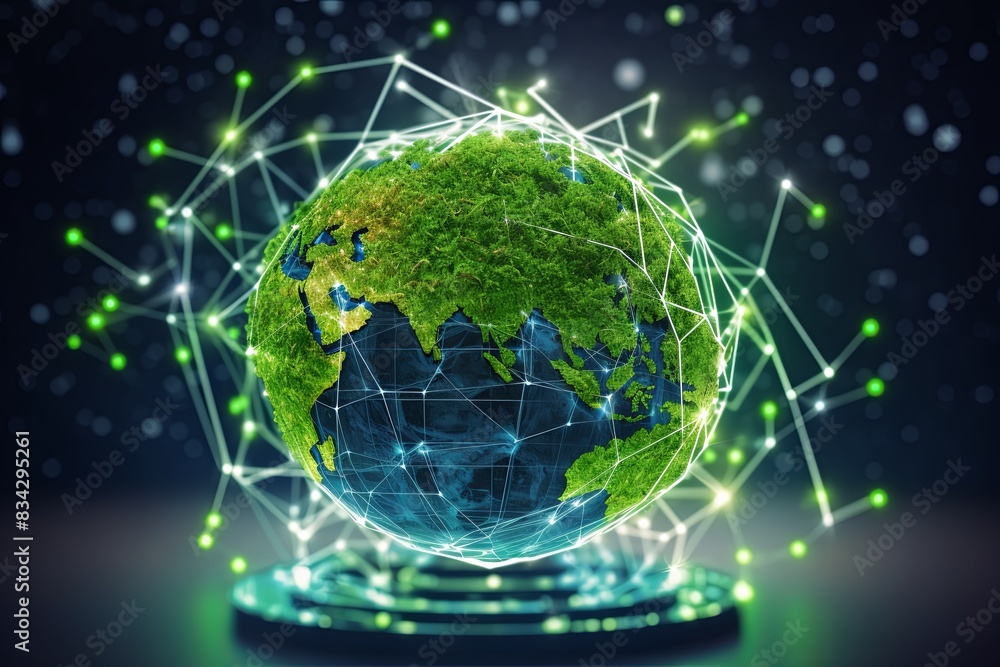 The concept of integrating AI technology for sustainability and greener ...