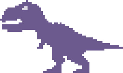 Sticker - Pixel t rex dinosaur