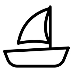 Poster - boat icon 