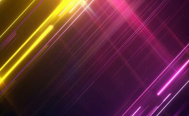 Wall Mural - Abstract background with colorful neon light and glow lines on a dark black color