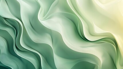 Poster - An abstract gradient background from mint green to olive green