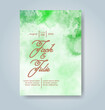 © REZI - Wedding invitation with abstract watercolor background