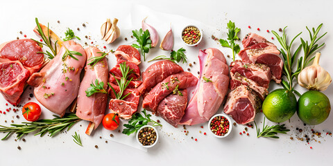 Succulent Roasted Lamb Platter with Fresh Herbs and Spices