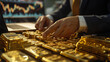 © Suriyo - Businessmen use technical analysis software to study gold price charts.
