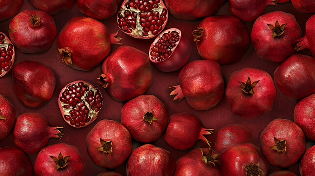 pomegranate fruit background ,generative ai