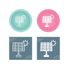 Sticker - Solar Panel Vector Icon