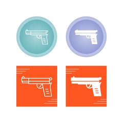 Wall Mural - Pistol Vector Icon