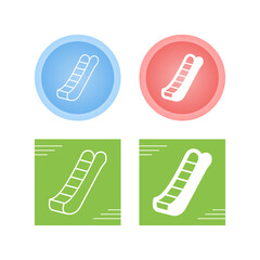 Sticker - Escalator Vector Icon