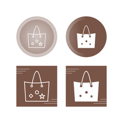 Canvas Print - Bag with Tags Vector Icon