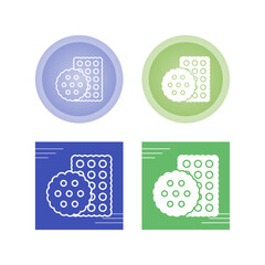 Sticker - Biscuit Vector Icon