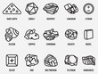 © Rifai - set of critical mineral resource outline icons.raw material for energy transition vector illustration