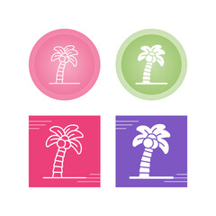 Wall Mural - Palm Tree Vector Icon