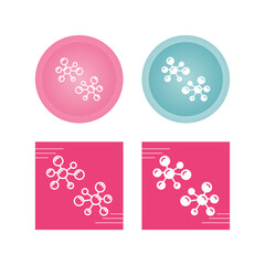 Sticker - Atom Vector Icon