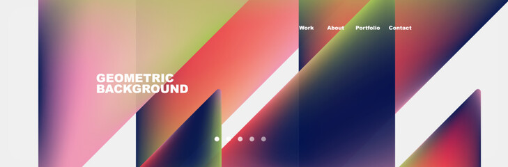 Triangle minimal web site page background design. Vector Illustration For Wallpaper, Banner, Background, Card, Book Illustration, landing page