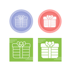 Canvas Print - Gift Vector Icon