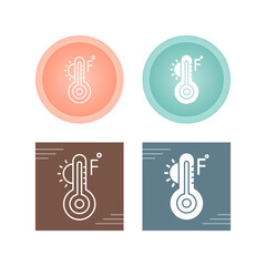 Sticker - Fahrenheit Vector Icon