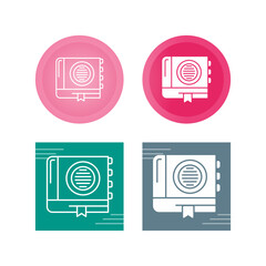 Sticker - Book Vector Icon