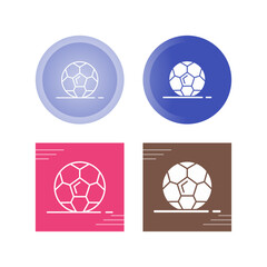 Canvas Print - Football Vector Icon