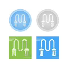 Sticker - Jumping Rope Vector Icon