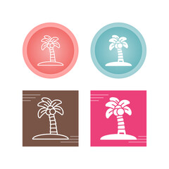 Wall Mural - Palm Tree Vector Icon