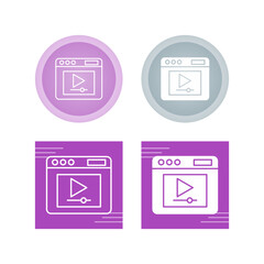 Poster - Video Player Vector Icon